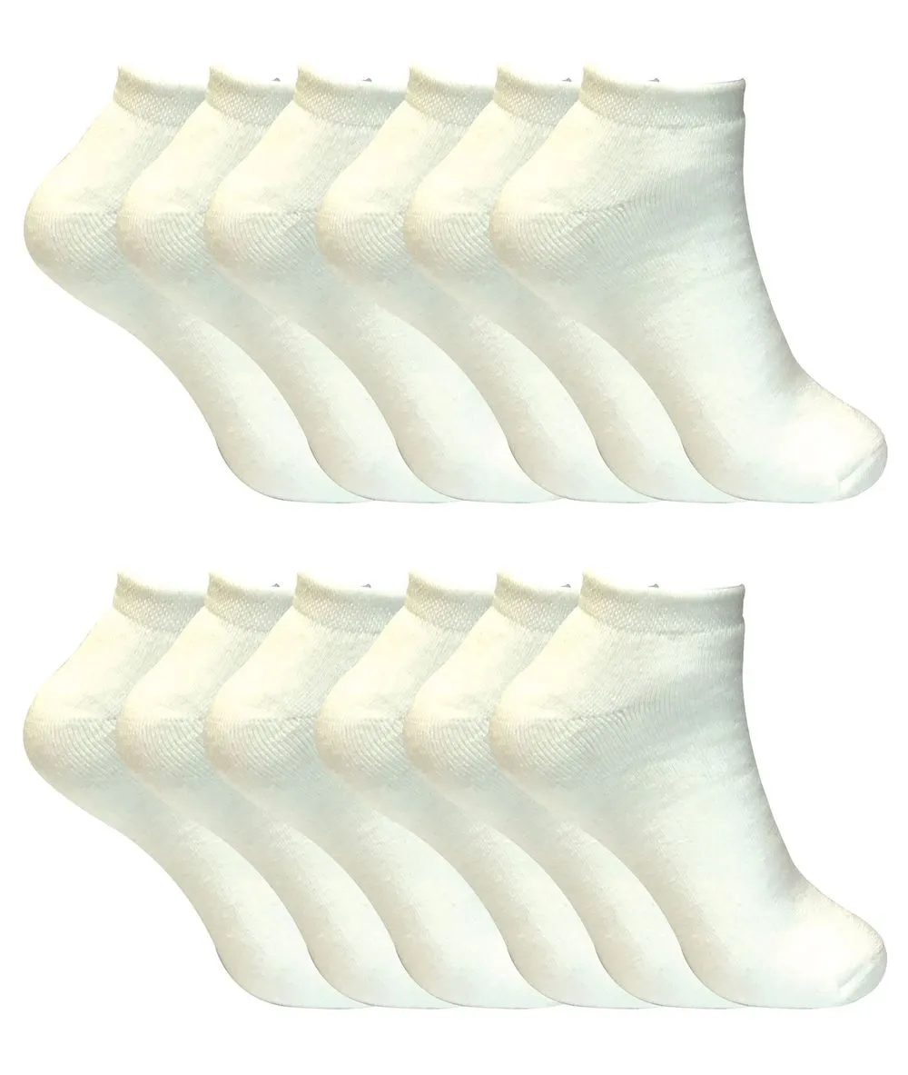12 Pairs Ladies Thermal Trainer Socks