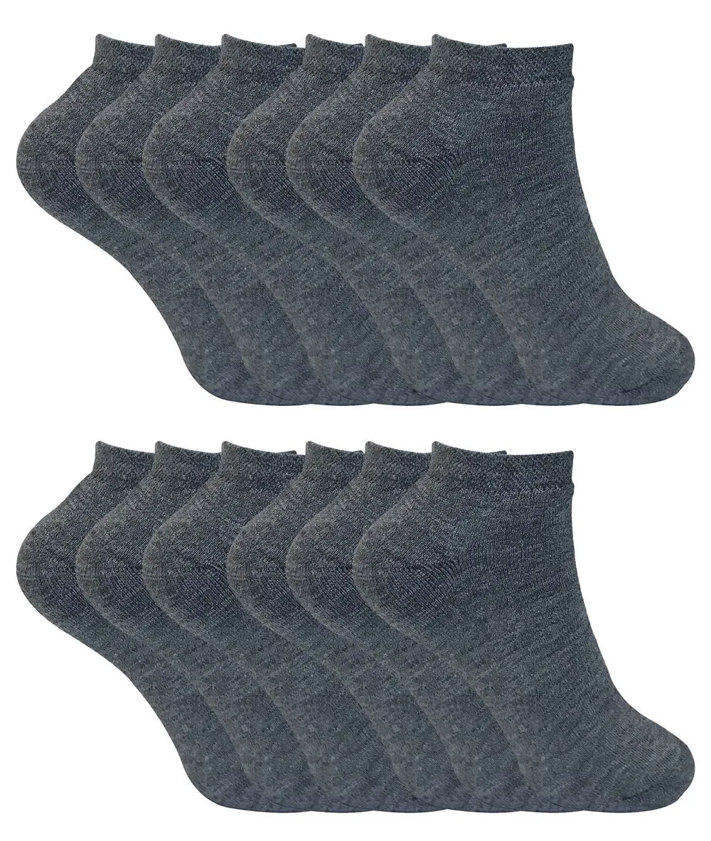 12 Pairs Ladies Thermal Trainer Socks