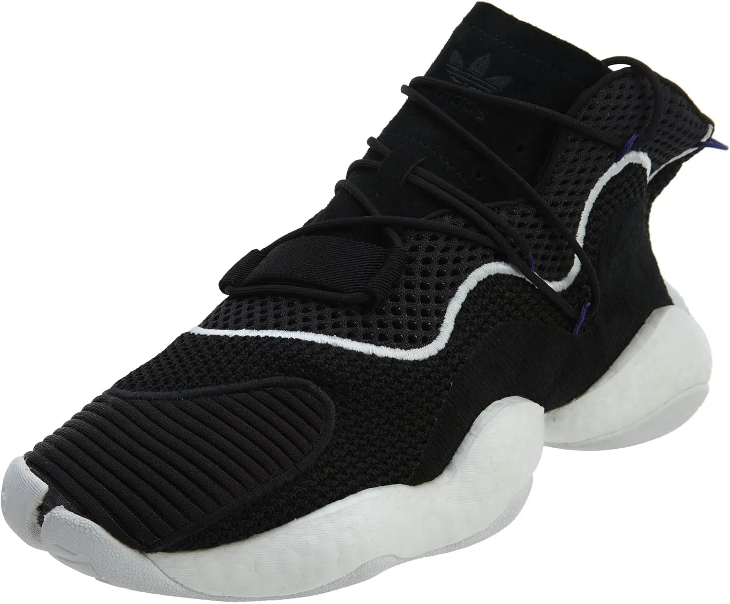 adidas Crazy BYW LVL 1 Core Black/Footwear White/Real Purple 12 D (M)