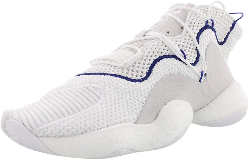 adidas Men's Crazy Byw High Top Sneakers, White/White, 10.5