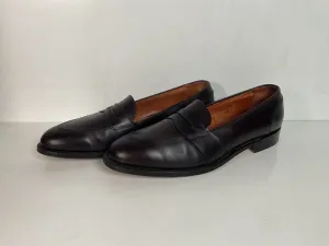 Alden New England Penny Loafer 11 AA Style 683 Burgundy Calf Skin