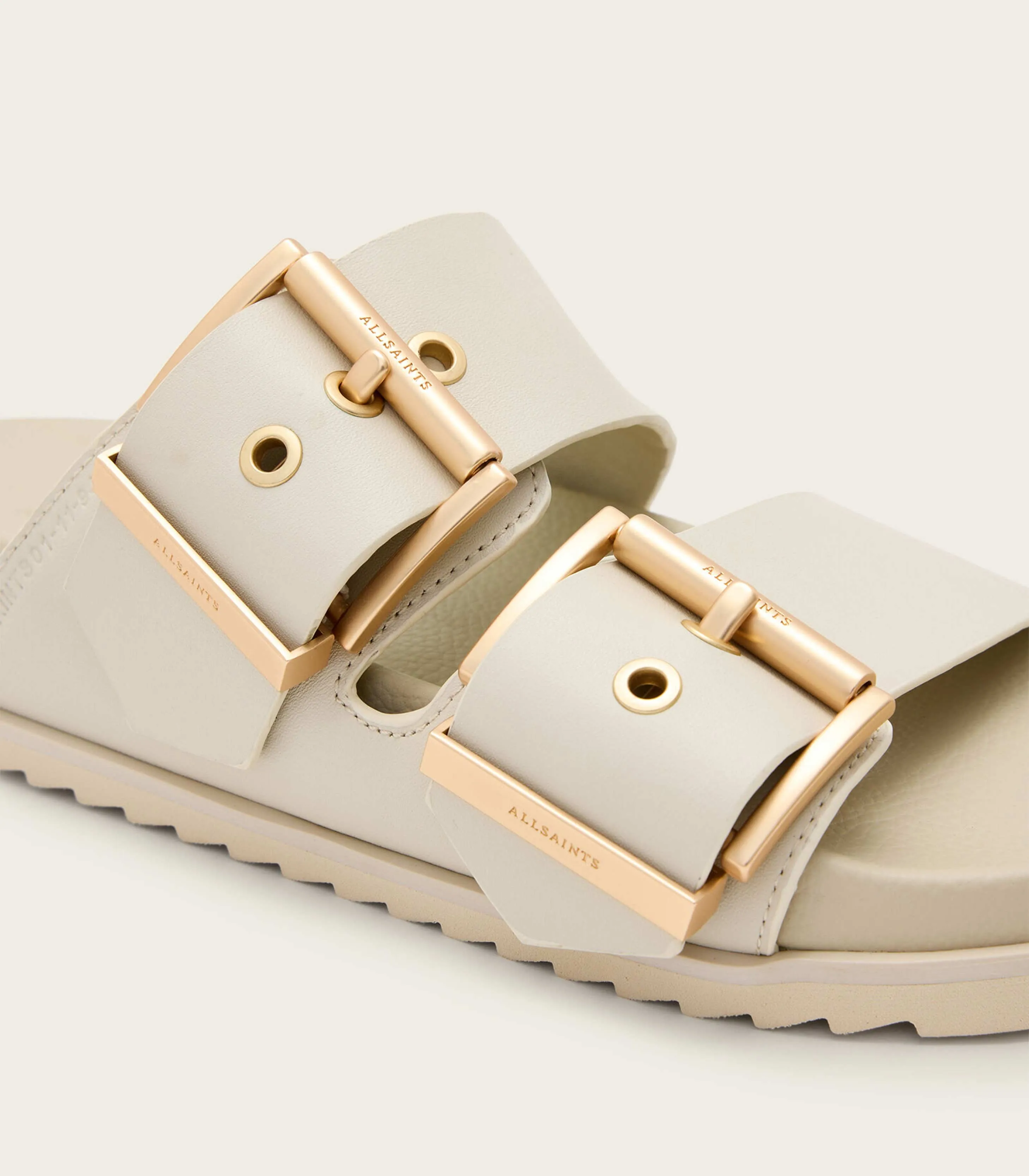 AllSaints - Sian Leather Buckle Sandals