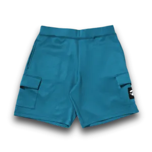 Bape Wide Fit Double Knit Shorts - Blue