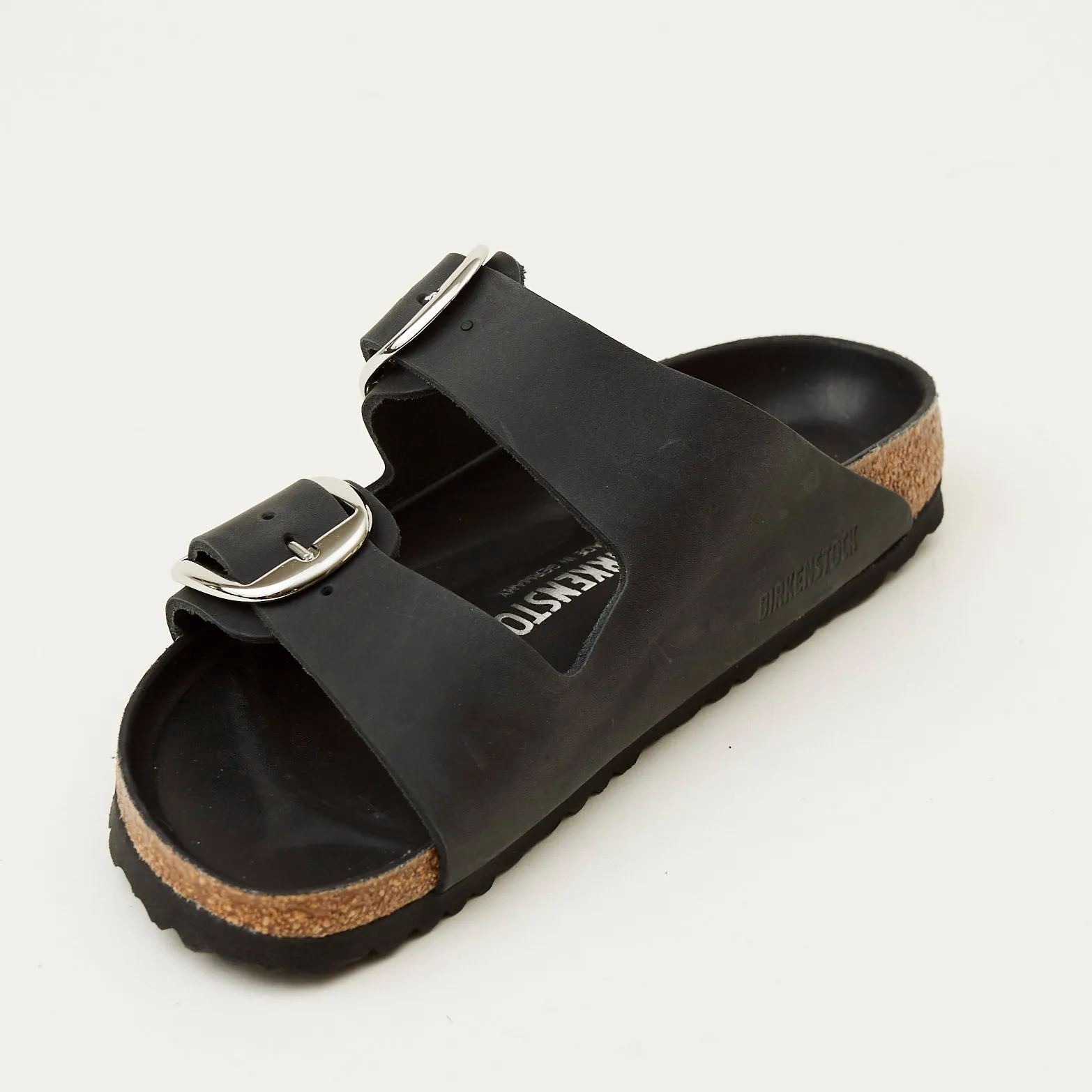 Birkenstock Arizona Big Buckle Black Leather Sandals