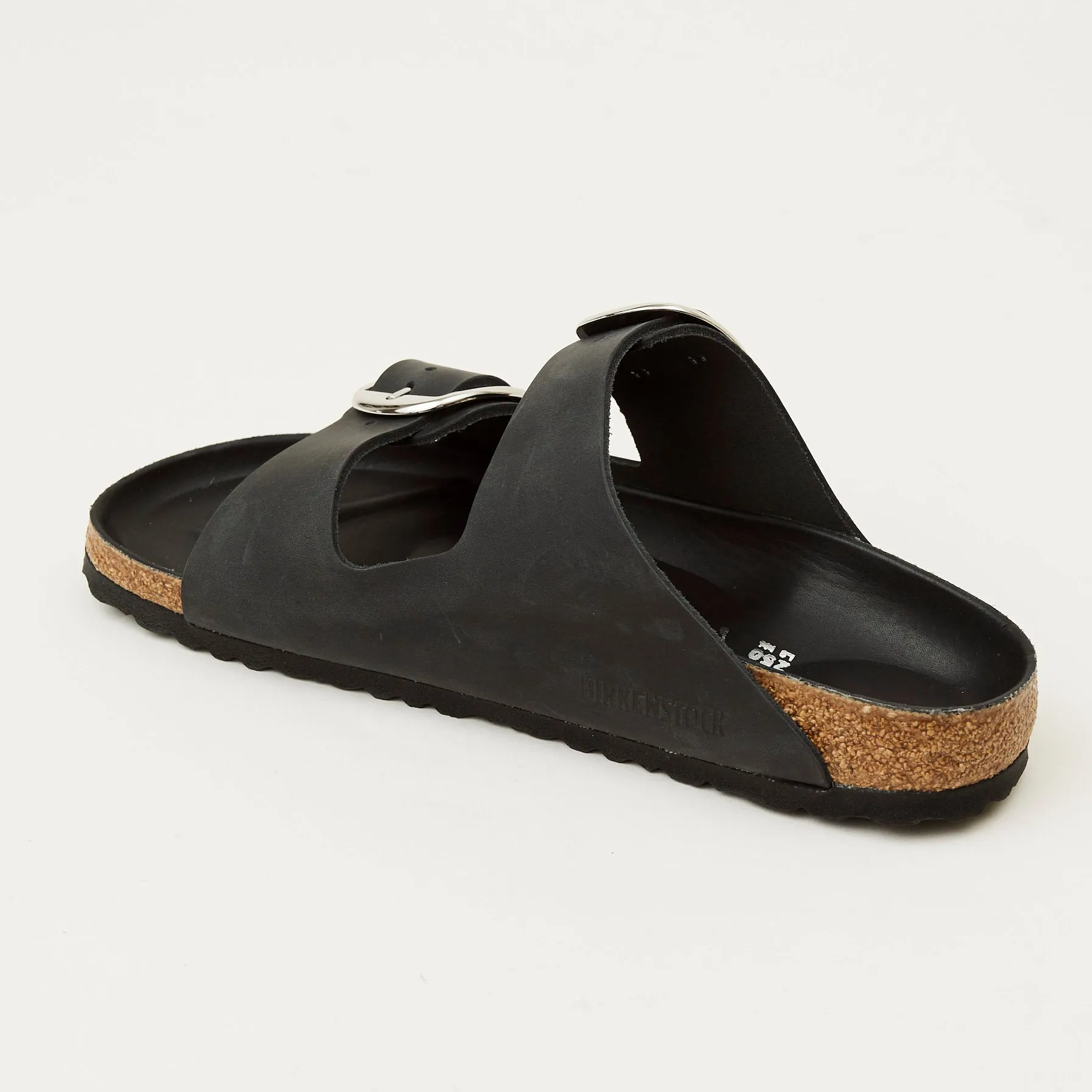 Birkenstock Arizona Big Buckle Black Leather Sandals