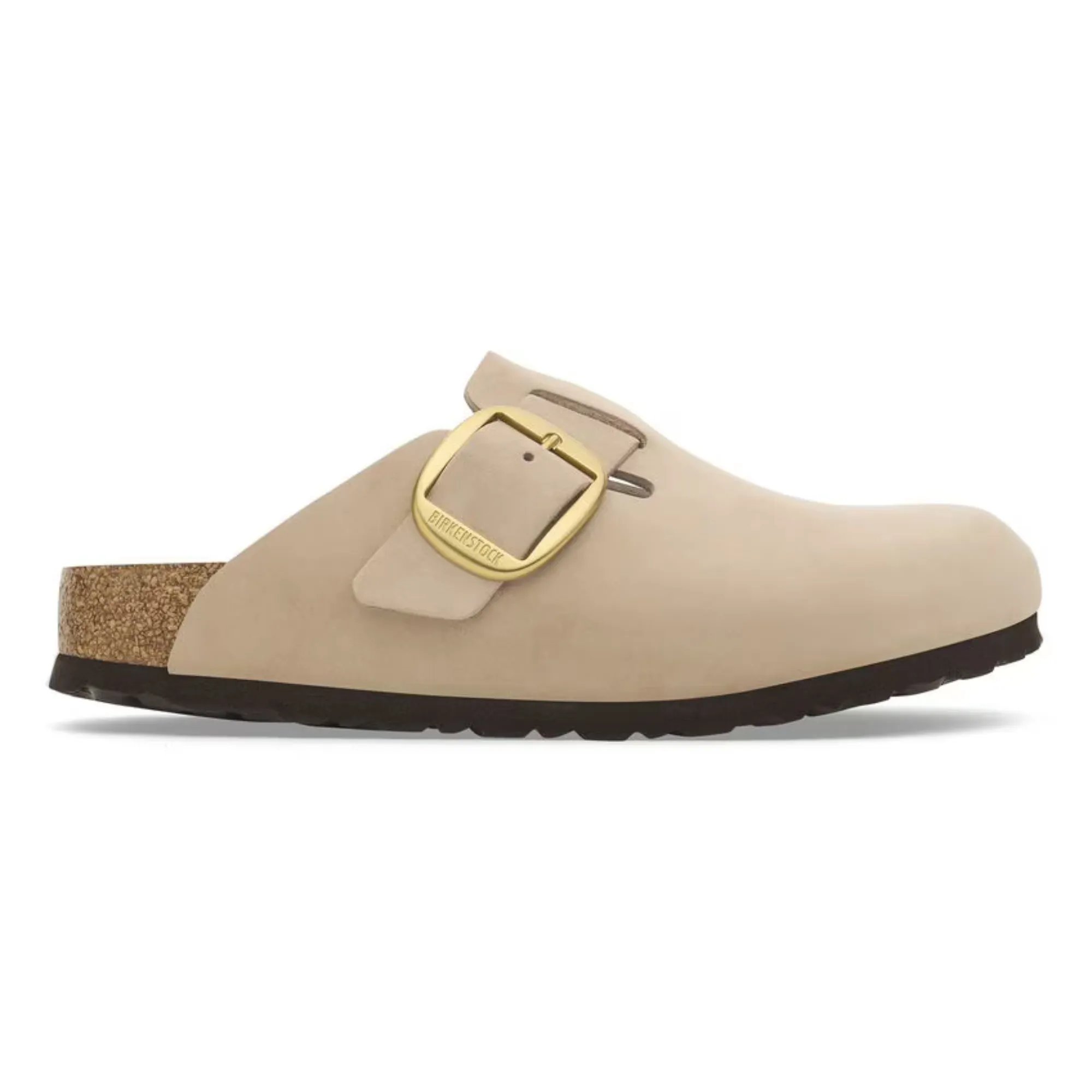 Birkenstock Boston Big Buckle Narrow Clog - Sandcastle Nubuck