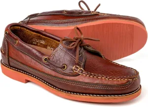 Bison Leather Camp Moc Handmade in The USA - 9.5 D Brown