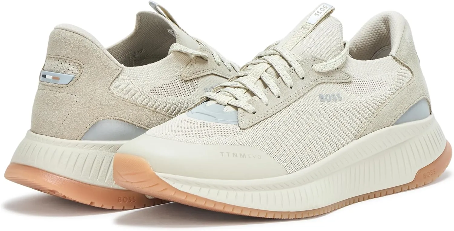 BOSS Men's Modern Knit Structure Running Sneaker