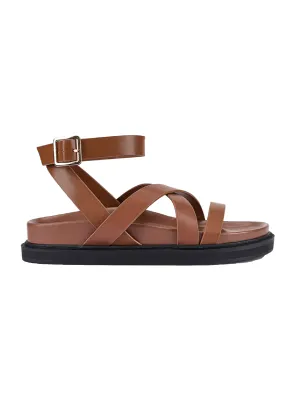 BRIANNA SANDALS - COGNAC