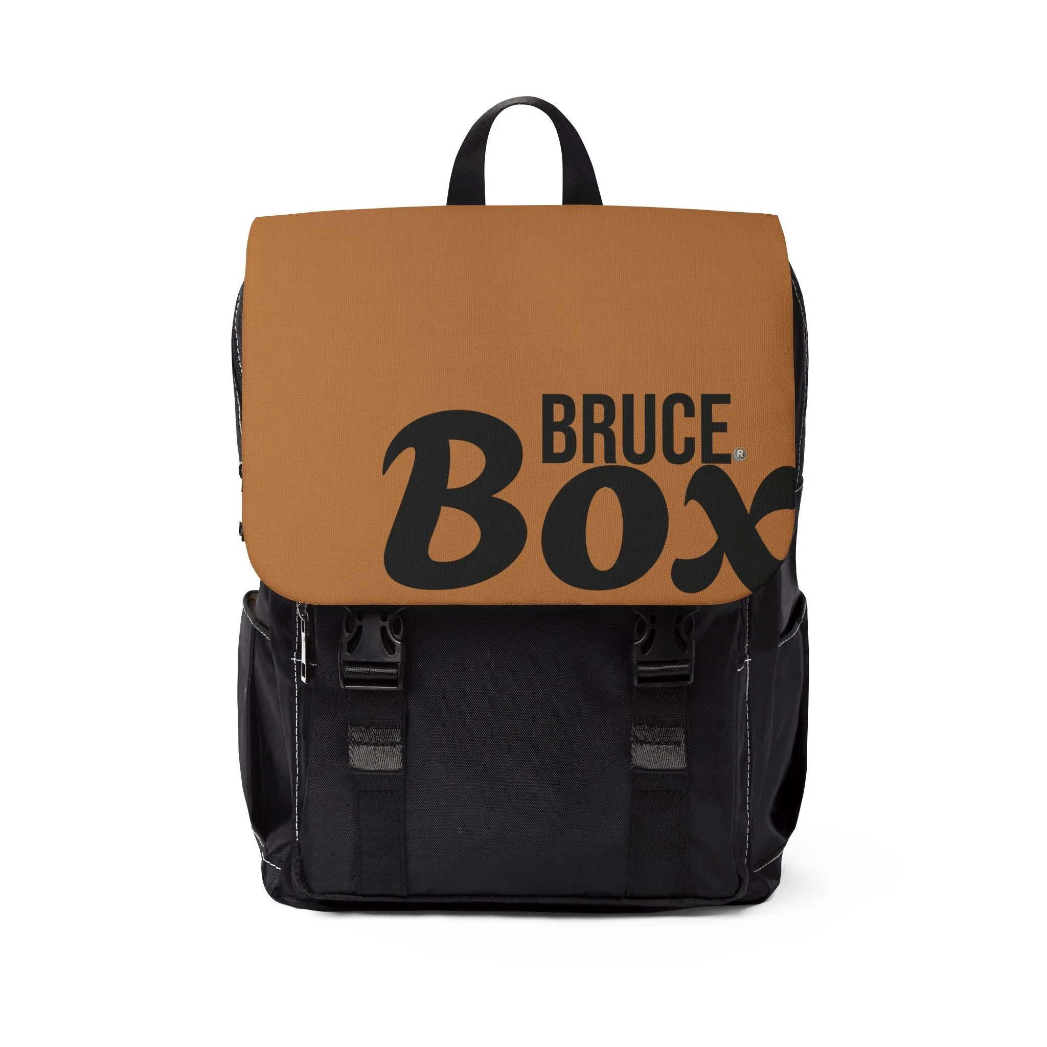 BRUCE Box Light Brown Casual Shoulder Backpack