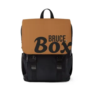 BRUCE Box Light Brown Casual Shoulder Backpack