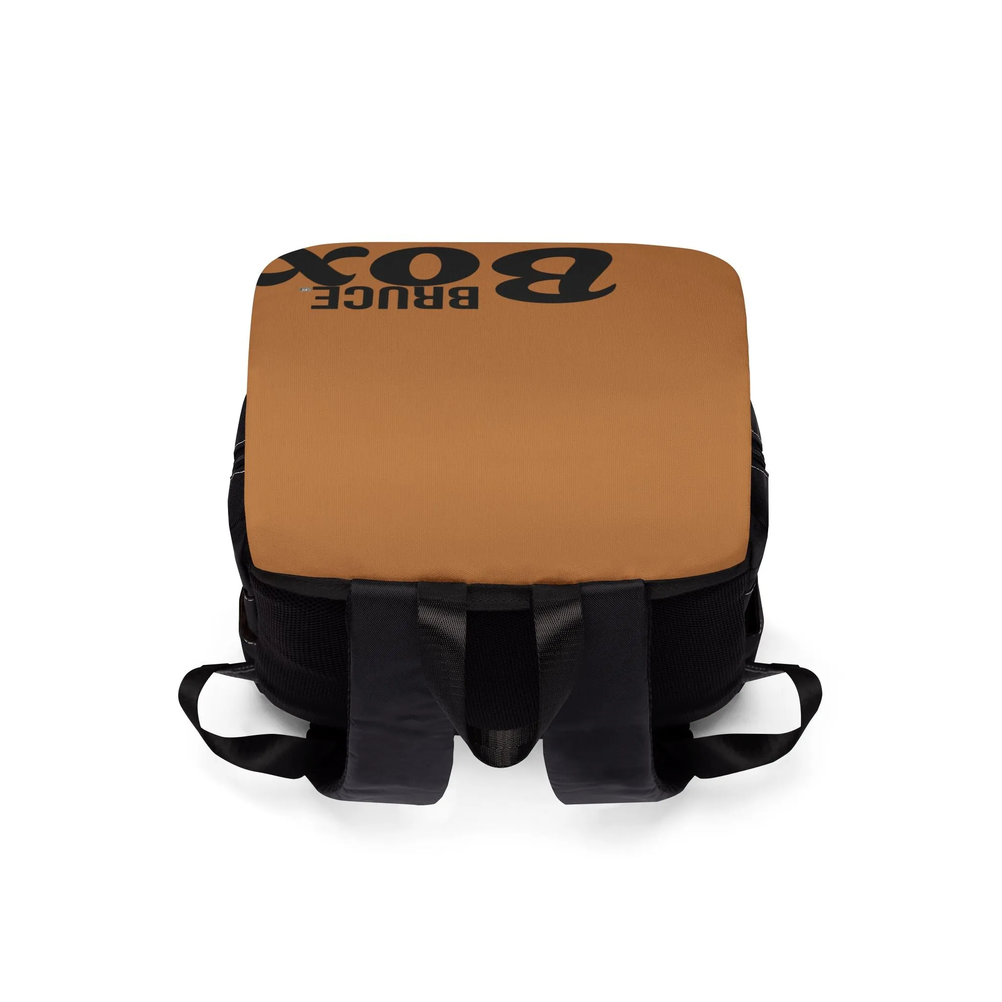 BRUCE Box Light Brown Casual Shoulder Backpack