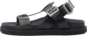 CA'SHOTT A/S Caskimmi Leather Sandal with Vegetable Buckle, Women's Flat Sandal