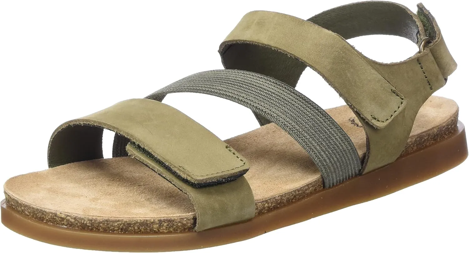 CA'SHOTT A/S Women's Casalice Velcro Elastic Sandal Nubuck Flat