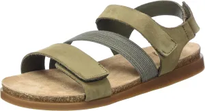 CA'SHOTT A/S Women's Casalice Velcro Elastic Sandal Nubuck Flat