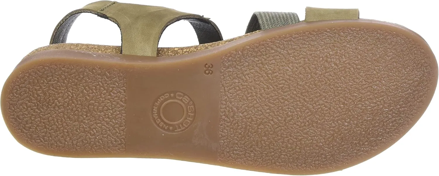 CA'SHOTT A/S Women's Casalice Velcro Elastic Sandal Nubuck Flat