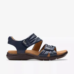 Clarks Women's Kitly Ave Navy Leather 26177305