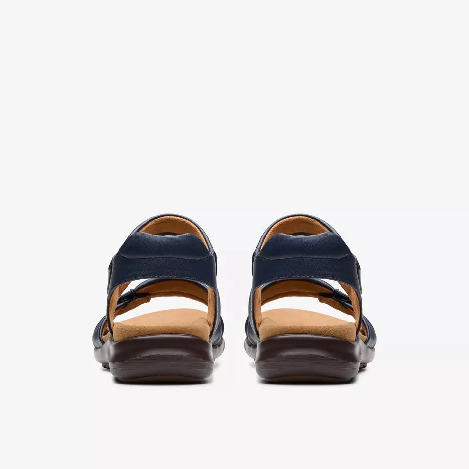 Clarks Women's Kitly Ave Navy Leather 26177305