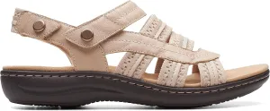 Clarks Women's Laurieann Erin Flat Sandal, Sand Combi, 9 Wide