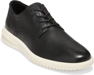 Cole Haan Men's Grand  Plain Toe Oxford, Black Leather/Ivory, 7