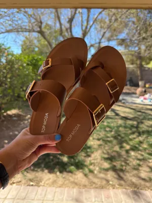 Court Buckle Sandal