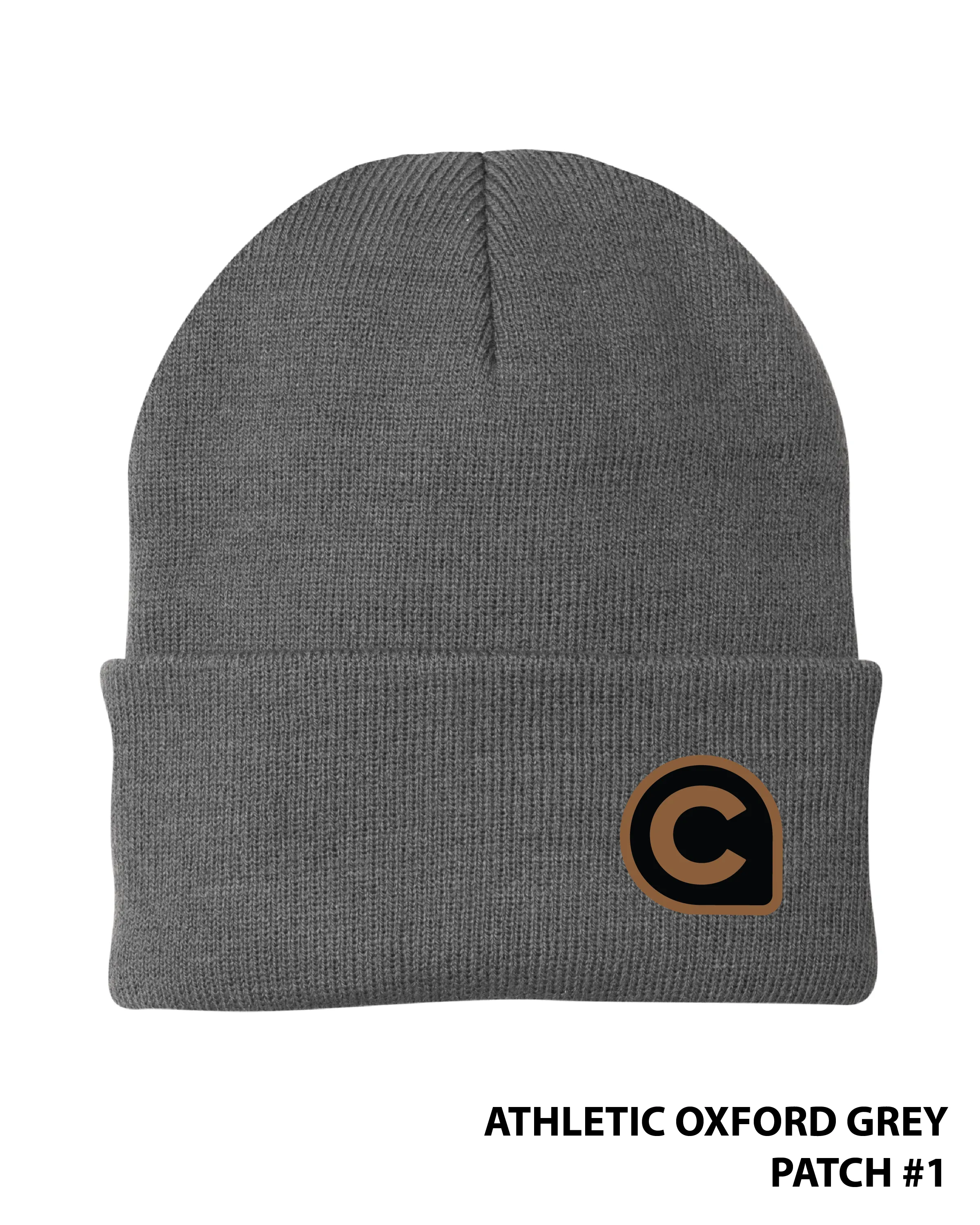 Crossroads Leather Patch Beanie