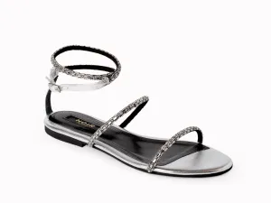Crystal Sandal Flat
