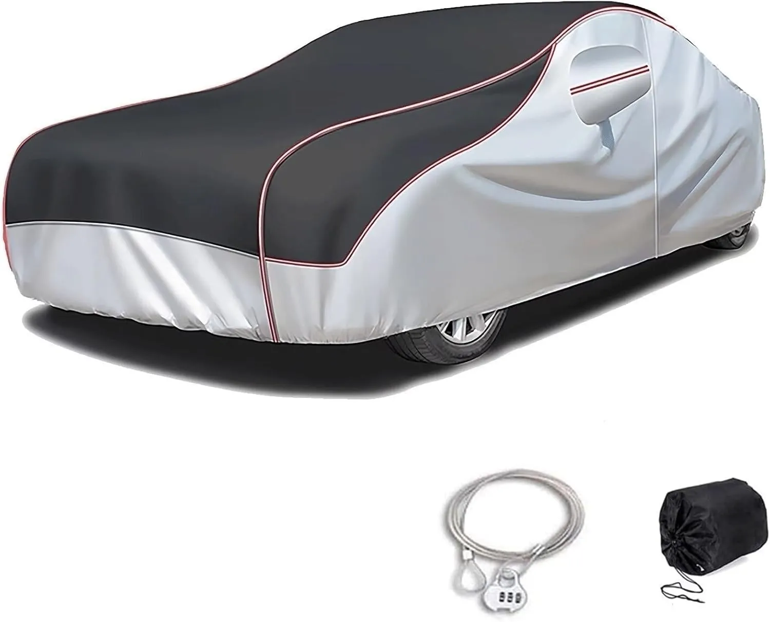 Custom Hail Proof Car Cover Compatible with Mercedes EQB(2021-2023),Multi-Layered Car Hail Blankets with Cotton Outdoor Full Exterior Covers Waterproof Sunproof All Weather Protection(Black)