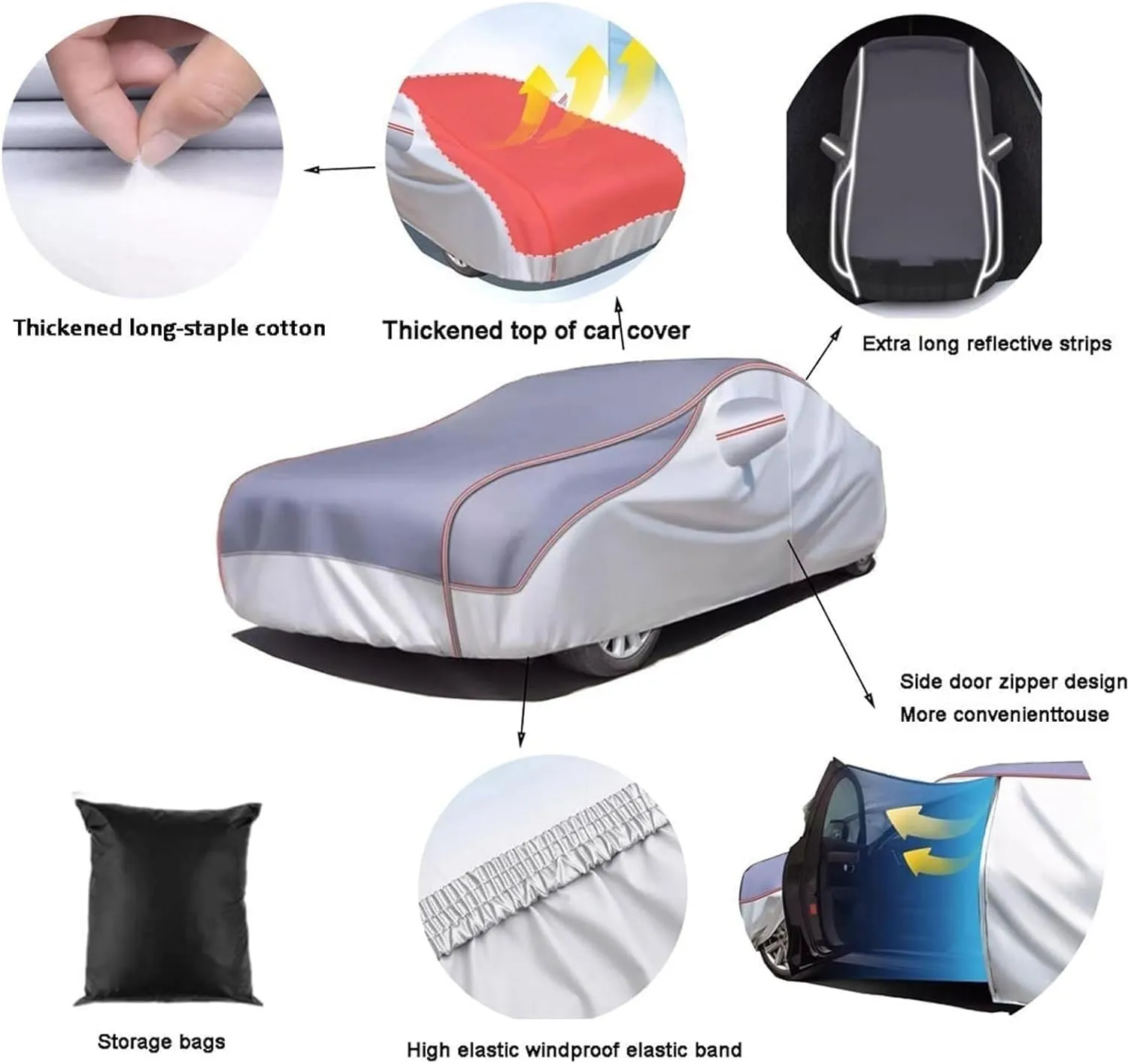 Custom Hail Proof Car Cover compatible with Mercedes GLE Coupe (C292)(2015-2019),Multi-Layered Car Hail Blankets with Cotton Outdoor Full Exterior Covers Waterproof Sunproof All Weather Protection(Bla