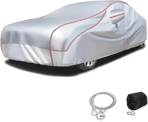 Custom Hail Proof Car Cover Compatible with Mitsubishi Colt CZC (2004-2012),Multi-Layered Car Hail Blankets with Cotton Outdoor Full Exterior Covers Waterproof Sunproof All Weather Protection(Silver)