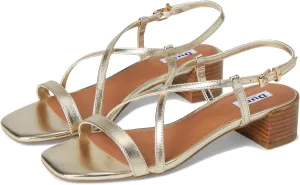 Dune London Women's Jaskell Heeled Sandal, Gold, 8