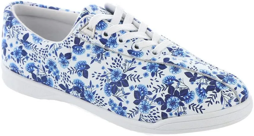 Easy Spirit AP1 Womens Oxford 6 BM US WhiteBlueFloral