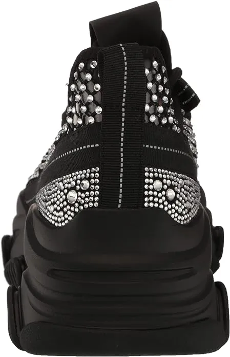 Embellished Madden Fashion Stretchy Up Black Steve Top Phantom Low Lace Long-term Sneakers Premium-grade