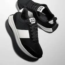 F-MODE Flow Fabric/Suede/Leather Flatform Sneakers
