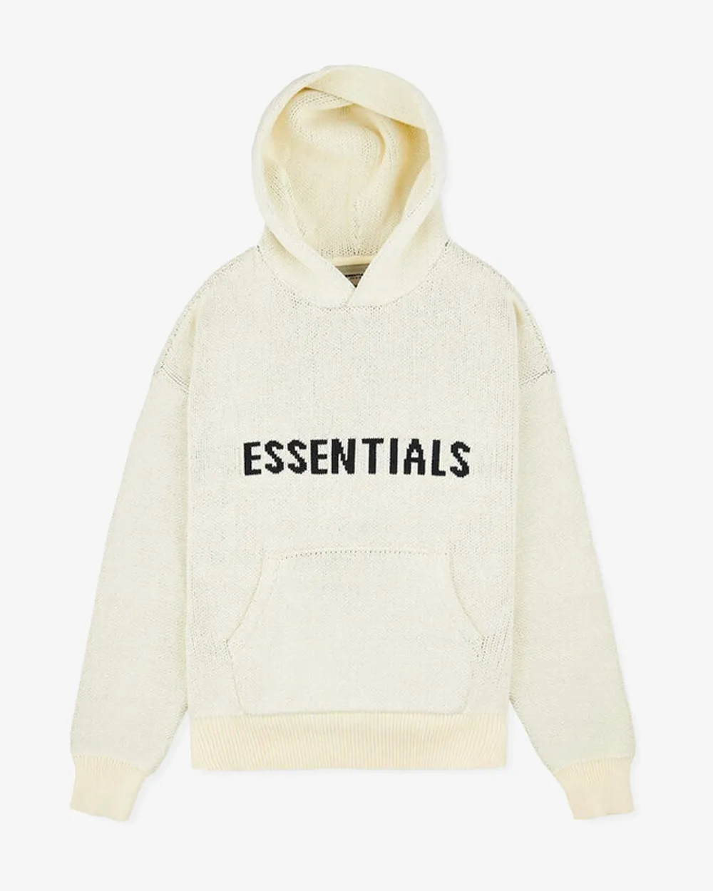 FOG ESSENTIALS SS21 CREAM KNIT HOODIE (NEW)