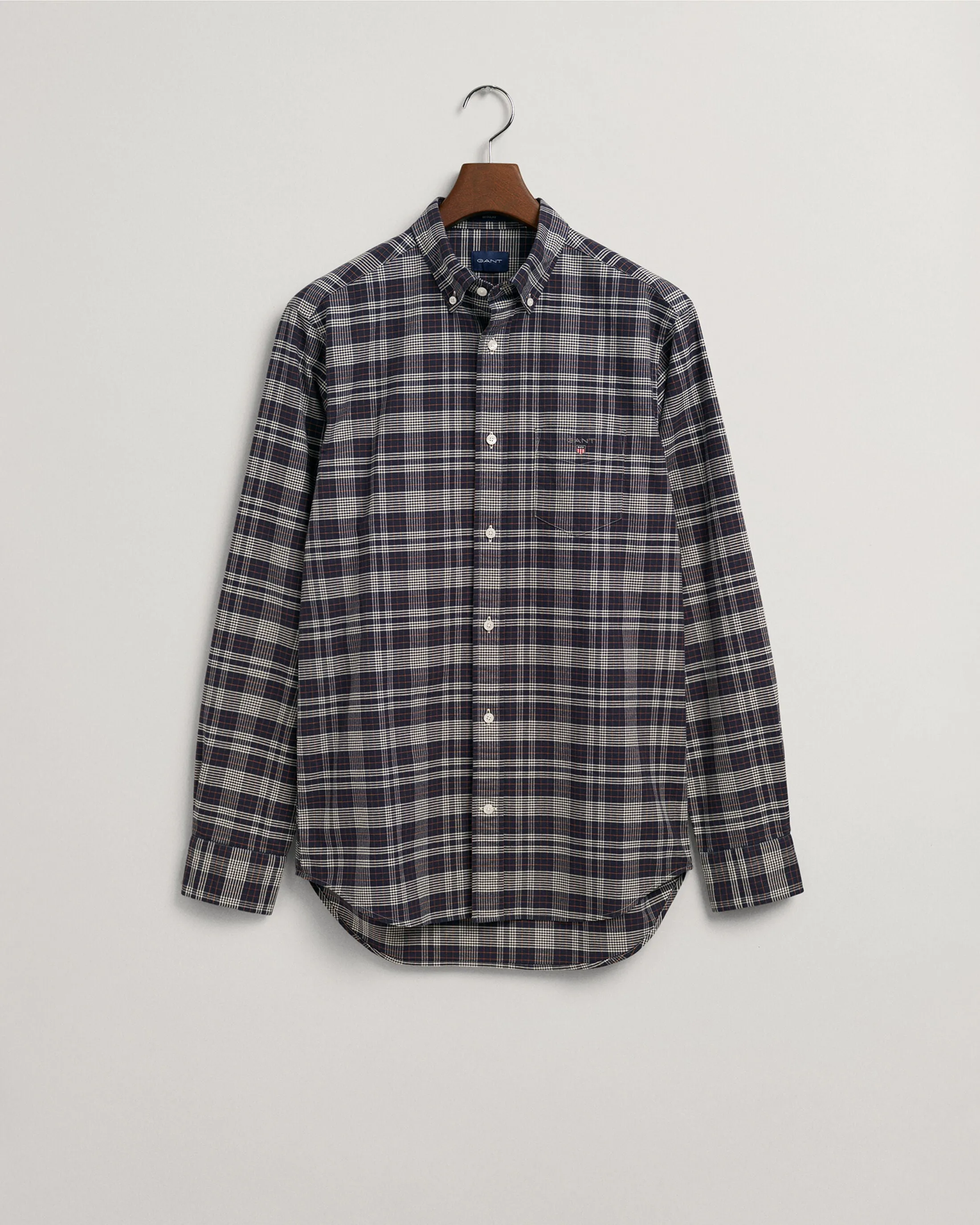 GANT <BR>
Regular Fit Oxford Shirt <BR>
Blue check <BR>