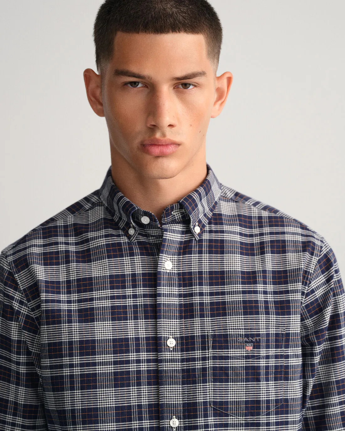 GANT <BR>
Regular Fit Oxford Shirt <BR>
Blue check <BR>