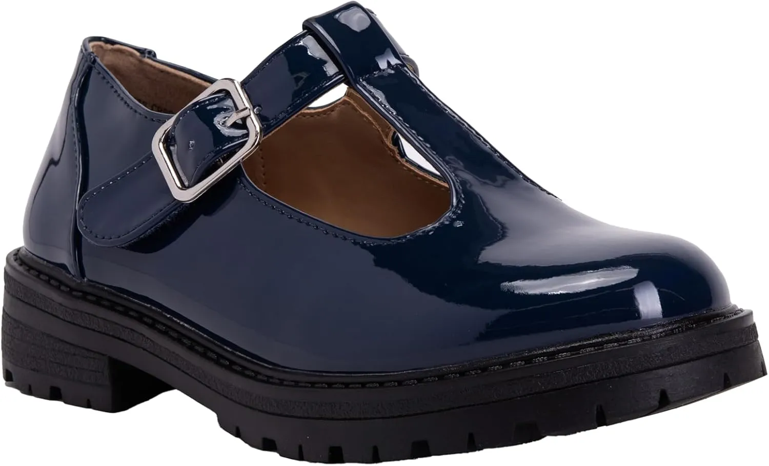 Girls Mary Jane Shoes Oxford Dress Heels Round Toe T-Strap Platform Chunky Low Heel Pumps Lily-2 ~