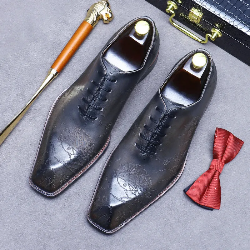 Handmade Leather Vintage Oxford Dress Shoes