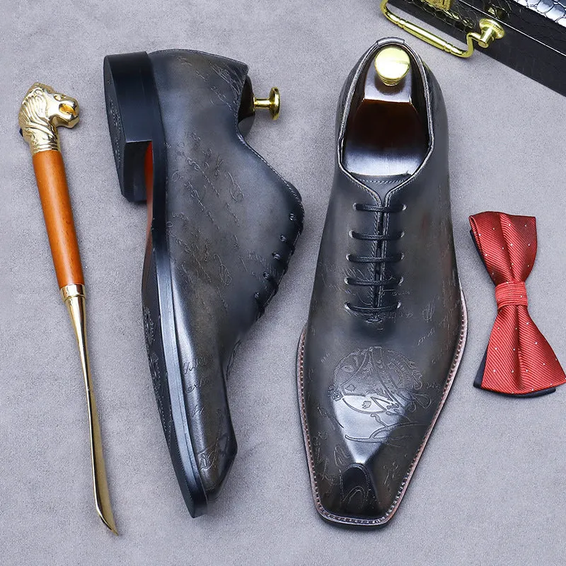 Handmade Leather Vintage Oxford Dress Shoes