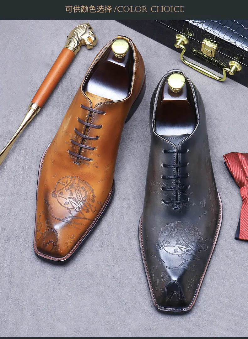 Handmade Leather Vintage Oxford Dress Shoes