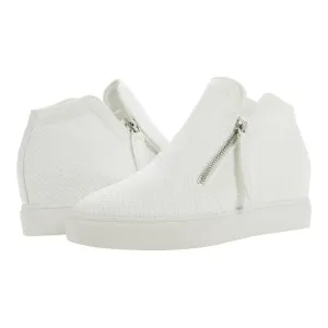 Heel Top-tier options White Hidden Closed-Toe Zippers Wedge Sneakers Customer-friendly Click Steve Madden Dual-Side