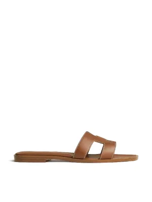 Hermes Oran Gold Sandal