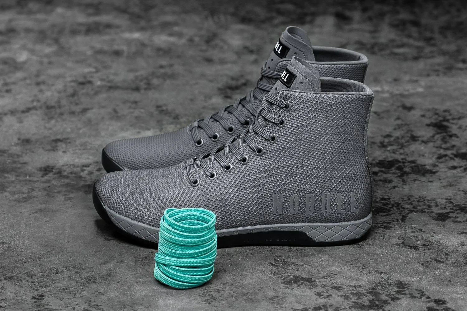 HIGH-TOP DARK GREY BLACK TRAINER (MEN'S)