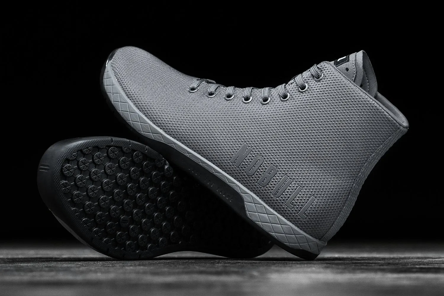 HIGH-TOP DARK GREY BLACK TRAINER (MEN'S)