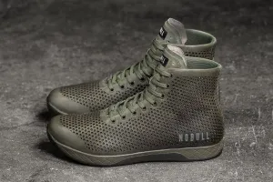 HIGH-TOP MOSS LEATHER TRAINER (WOMEN'S)