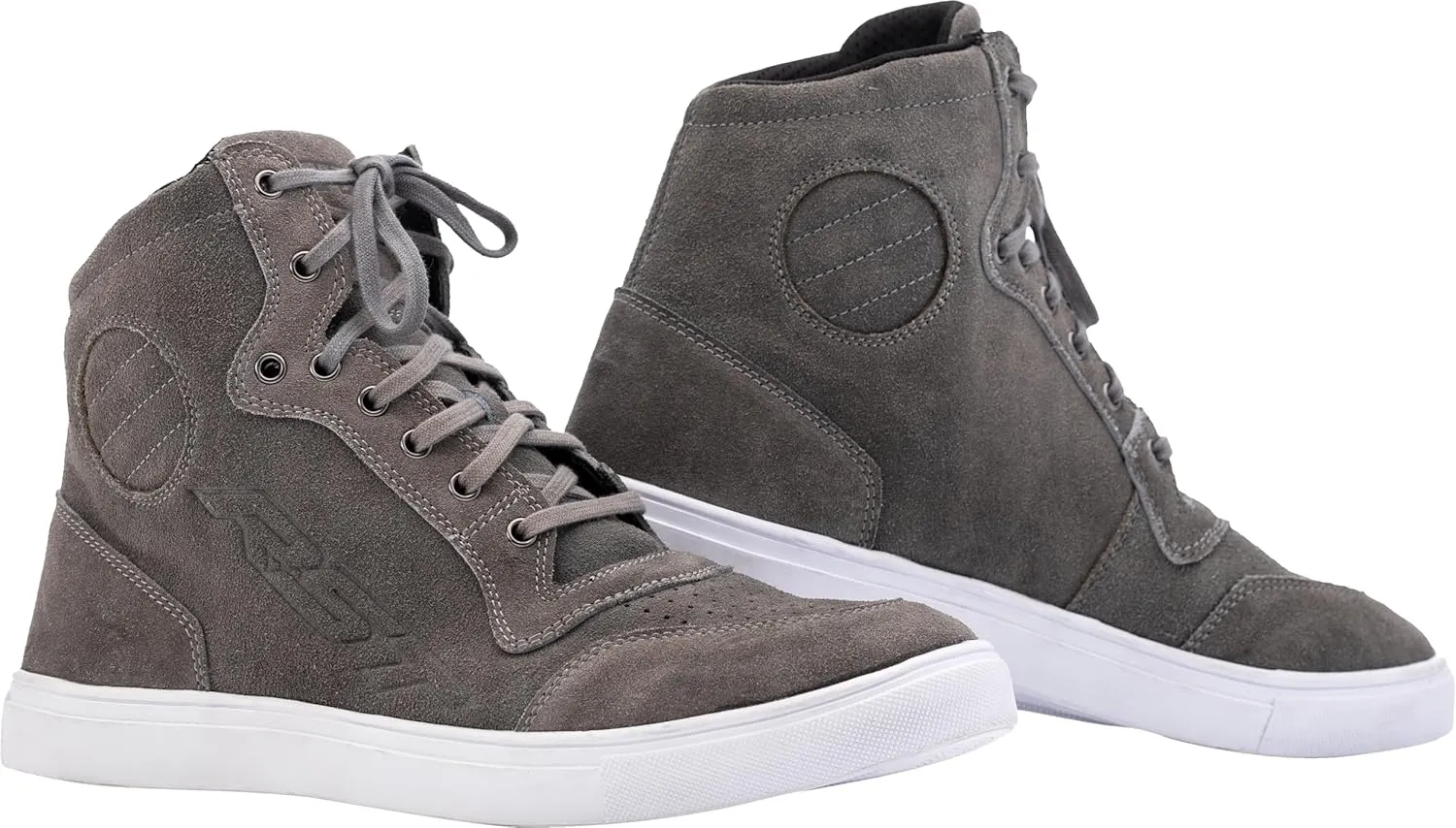 HiTop Moto CE Sneaker Boot (Grey Suede, Size 11.5)
