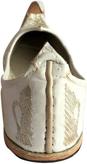 Indian Men Shoes Handmade Aladdin Khussa Leather Juti Flipflops Slipper