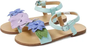 Janie and Jack Girl's Flowered Sandal (Toddler/Little Big Kid) Flat