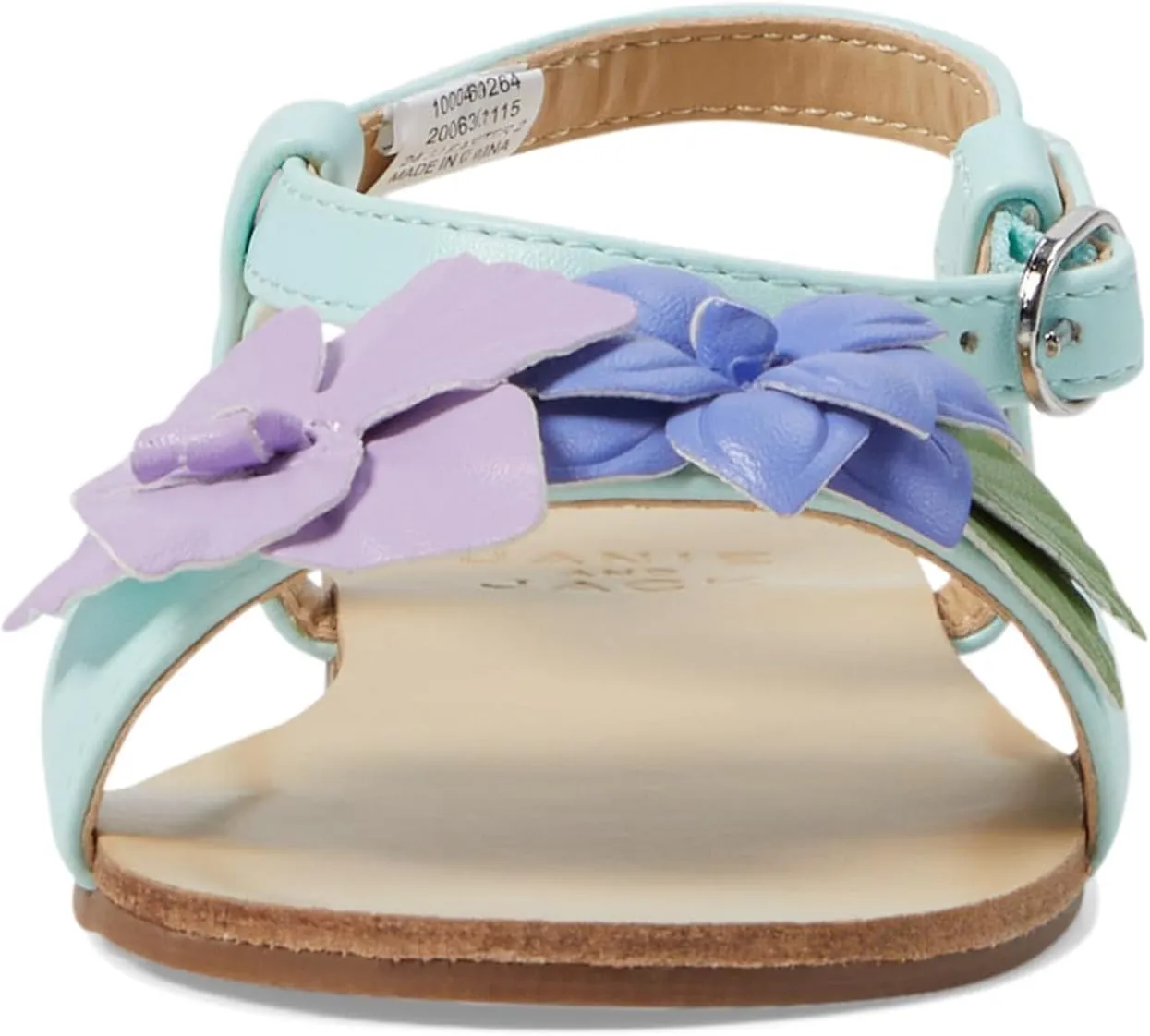 Janie and Jack Girl's Flowered Sandal (Toddler/Little Big Kid) Flat